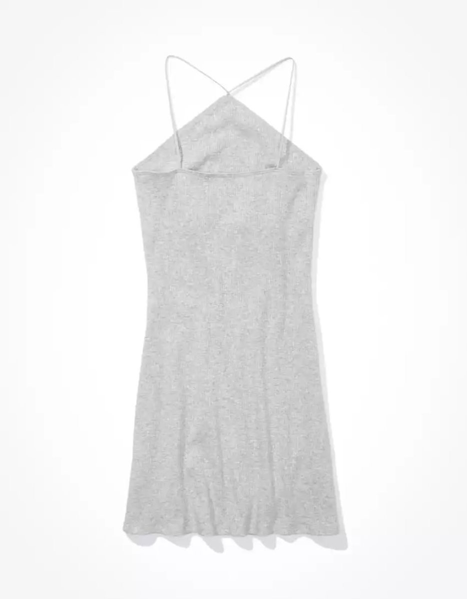 Mini Robe American Eagle AE Knit Bungee Cami Grise Femme | QYU-74519499